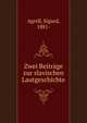 Zwei Beitrage zur slavischen Lautgeschichte, Agrell, Sigurd, 1881- 