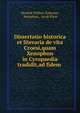 Dissertatio historica et literaria de vita Croesi,quam Xenophon in Cyropaedia tradidit,ad fidem ., Hendrik Willem Tydeman, Xenophon , Jacob Klerk 