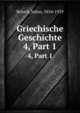 Griechische Geschichte. 4, Part 1, Beloch, Julius, 1854-1929 
