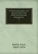 Untersuchungen zur geschichte und altertumskunde Aegyptens. 3, Sethe, Kurt, 1869-1934 