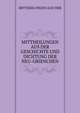 MITTHEILUNGEN AUS DER GESCHICHTE UND DICHTUNG DER NEU-GRIENCHEN, Mitterilungen Aud Der 