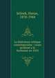 La litt?rature tch?que contemporaine : cours profess? a la Sorbonne en 1910, Jel?nek, Hanus, 1878-1944 