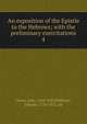 An exposition of the Epistle to the Hebrews; with the preliminary exercitations. 4, Owen, John 