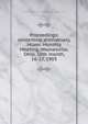 Proceedings: centennial anniversary, Miami Monthly Meeting, Waynesville, Ohio, 10th month, 16-17, 1903, Miami Monthly Meeting of Friends (Orthodox : 1828-1955 : Warren County, Ohio) 