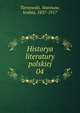 Historya literatury polskiej. 04, Tarnowski, Stanisaw, hrabia, 1837-1917 