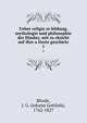Ueber religio?se bildung, mythologie und philosophie der Hindus, mit ru?cksicht auf ihre a?lteste geschicte, Rhode, J. G. (Johann Gottlieb), 1762-1827 