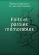 Faits et paroles memorables, Valerius Maximus, Cl .-Ant.-F?l Fr?mion 