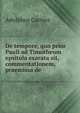 De tempore, quo prior Pauli ad Timotheum epsitola exarata sit, commentationem, praemissa de ., Adolphus Curtius 