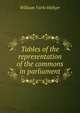 Tables of the representation of the commons in parliament, William Varlo Hellyer 