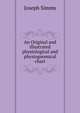 An Original and illustrated physiological and physiognomical chart, Joseph Simms 