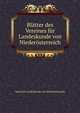 Blatter des Vereines fur Landeskunde von Niederosterreich, Verein fur Landeskunde von Niederosterreich 