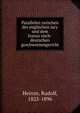 Parallelen zwischen der englischen jury und dem franzo?sisch-deutschen geschwornengericht., Heinze, Rudolf, 1825-1896 