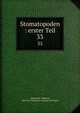 Stomatopoden : erster Teil. 33, Giesbrecht, Wilhelm, 1854-1913,Stazione zoologica di Napoli 