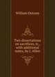 Two dissertations on sacrifices, tr., with additional notes, by J. Allen, William Outram 