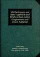 Mittheilungen aus dem Tagebuch und Briefwechsel, nebst Fragmenten und einem Anhange, Golit?syna, Amalii?a Samuilovna, kni?agini?a, 1748-1806 