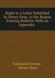 Reply to a Letter Published by Henry Orne, in the Boston Evening Bulletin. With an Appendix. ., Nathaniel Greene , Henry Orne 