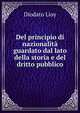 Del principio di nazionalita guardato dal lato della storia e del dritto pubblico, Diodato Lioy 