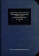 Proceedings of the American Philosophical Society held at Philadelphia for promoting useful knowledge. 27, American Philosophical Society 