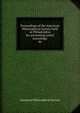 Proceedings of the American Philosophical Society held at Philadelphia for promoting useful knowledge. 46, American Philosophical Society 