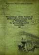 Proceedings of the American Philosophical Society held at Philadelphia for promoting useful knowledge. 60, American Philosophical Society 