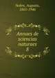 Annaes de sciencias naturaes. 8, Nobre, Augusto, 1865-1946 