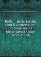 Bulletin de la Socit pour la conservation des monuments historiques d`Alsace. index v. 1-4, Soci?t? pour la conservation des monuments historiques d'Alsace 