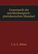 Grammatik der mecklenburgisch-plattdeutschen Mundart, J. G. C. Ritter 