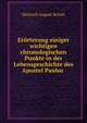 Erorterung einiger wichtigen chronologischen Punkte in der Lebensgeschichte des Apostel Paulus ., Heinrich August Schott 