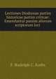Lectiones Diodoreae partim historicae partim criticae: Emendantur passim aliorum scriptorum loci ., F. Rudolph C. Krebs 