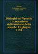 Dialoghi sul Vesuvio : in occasione dell'eruzione della sera de' 15 giugno 1794, Astore, Francesco Antonio, 1742-1799 