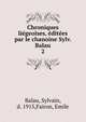 Chroniques liegeoises, editees par le chanoine Sylv. Balau, Balau, Sylvain, d. 1915,Fairon, Emile 