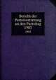 Bericht der Parteivertretung an den Parteitag. 1903, Sozialdemokratische Arbeiterpartei Deutsch?sterreichs,Sozialdemokratische Arbeiterpartei Deutsch?sterreichs. Bericht zum Parteitag 