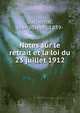 Notes sur le retrait et la loi du 23 juillet 1912, Dalbemar, Jean Joseph, 1839- 