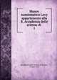 Museo numismatico Lavy appartenente alla R. Accademia delle scienze di .. 1, Accademia delle scienze di Torino , Filippo Lavy 