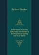 Selections from the fifth book of Hooker's Ecclesiastical polity ed. by J. Keble., Hooker, Richard 