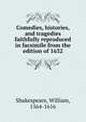 Comedies, histories, and tragedies faithfully reproduced in facsimile from the edition of 1632, Shakespeare, William, 1564-1616 