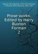 Prose works. Edited by Harry Buxton Forman. 2, Shelley Percy Bysshe 