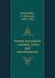 Poems microform : sonnets, lyrics and miscellaneous, Blackadder, E. (Edward), 1869-1922 