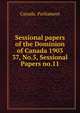 Sessional papers of the Dominion of Canada 1903. 37, No.5, Sessional Papers no.11, Canada. Parliament 