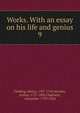Works. With an essay on his life and genius. 9, Fielding Henry 