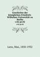 Geschichte der kniglichen Friedrich-Wilhelms-Universitt zu Berlin. v.02 pt.02, Lenz, Max, 1850-1932 