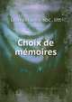 Choix de memoires, Louvain univ. soc . litt 