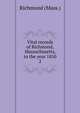 Vital records of Richmond, Massachusetts, to the year 1850. 2, Richmond (Mass.) 