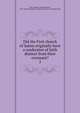 Did the First church of Salem originally have a confession of faith distinct from their covenant?. 2, Joseph B. Felt 