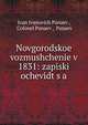 Novgorodskoe vozmushchenie v 1831: zapiski ochevidt?s?a, Ivan Ivanovich Panaev , Colonel Panaev , Panaev 