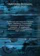 De Platonis arte dialectica. Scripsit Herm. Oldenberg. Commentatio in certamine civium Georgiae Augustae . ab amplissimo philosophorum ordine praemio regio ornata, Oldenberg, Hermann, 1854-1920 