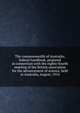 The commonwealth of Australia; federal handbook, prepared in connection with the eighty-fourth meeting of the British association for the advancement of science, held in Australia, August, 1914, British Association for the Advancement of Science. Federal Council in Australia,Australia. Commonwealth Bureau of Census and Statistics,Knibbs, George Handley, 1858-1929 