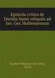 Epistola critica de Duridis Samii reliquiis ad Ian. Ger. Hullemannum, Jacobus Marinus van Gent, Duris 
