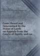 Cases Heard and Determined by the House of Lords on Appeals from the Courts of Equity, and on ., Martin John West , Great Britain Parliament. House of Lords 