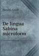 De lingua Sabina microform, Henop, Jacob 